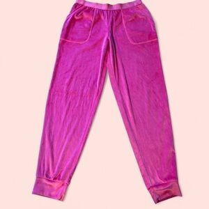 Juicy Couture Fuchsia Velour Pants